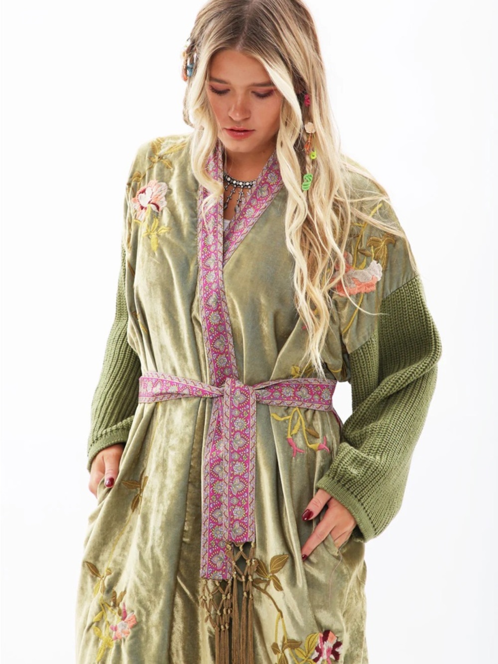 Aratta Something Magical Velvet Coat